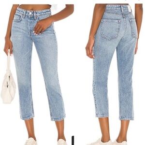 GRLFRND The Petite Karolina Cropped Straight Jeans in Larchmont Size 24